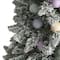 5ft. Pre-Lit Flocked British Columbia Mountain Fir Artificial Christmas Tree, Multicolor LED Lights